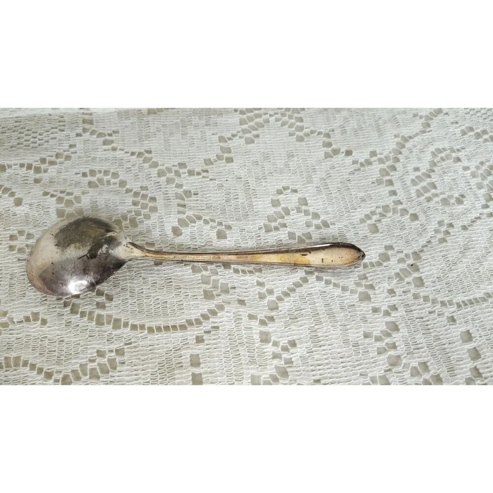 Vintage International Silver Melody 1954 Silverplate Soup Spoon Floral needs...